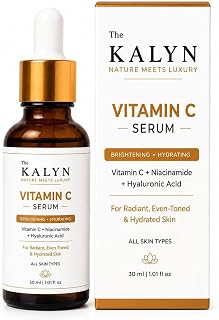 Vitamin C Serum for Face, 30 ml | With Niacinamide & Hyaluronic Acid | Brightening & Hydrating Face Serum | For Radiant, Even-Looking Skin | All Skin Types