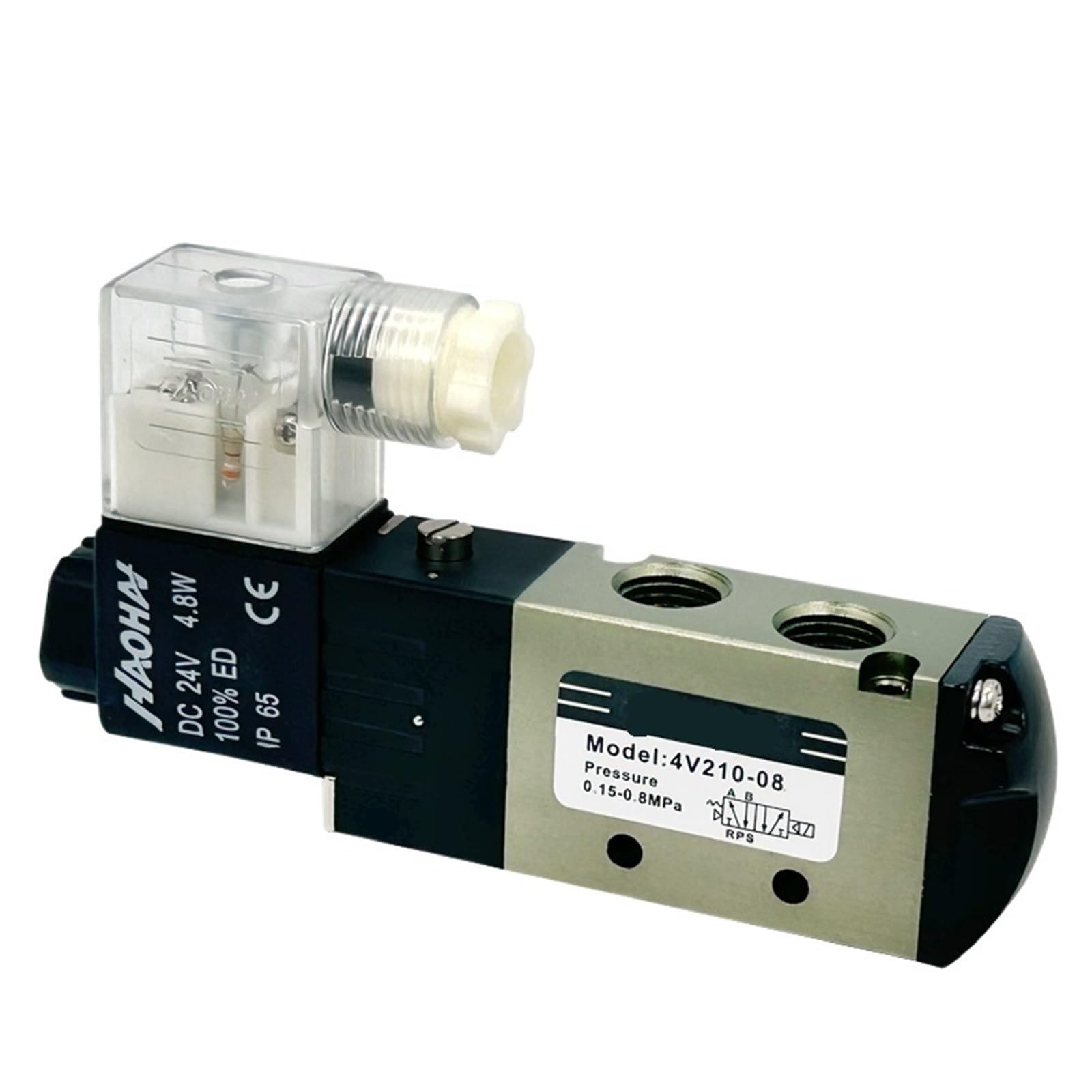 Électrovanne 4V210-08 AC220V contre les fuites d'air de compresseur 1/4