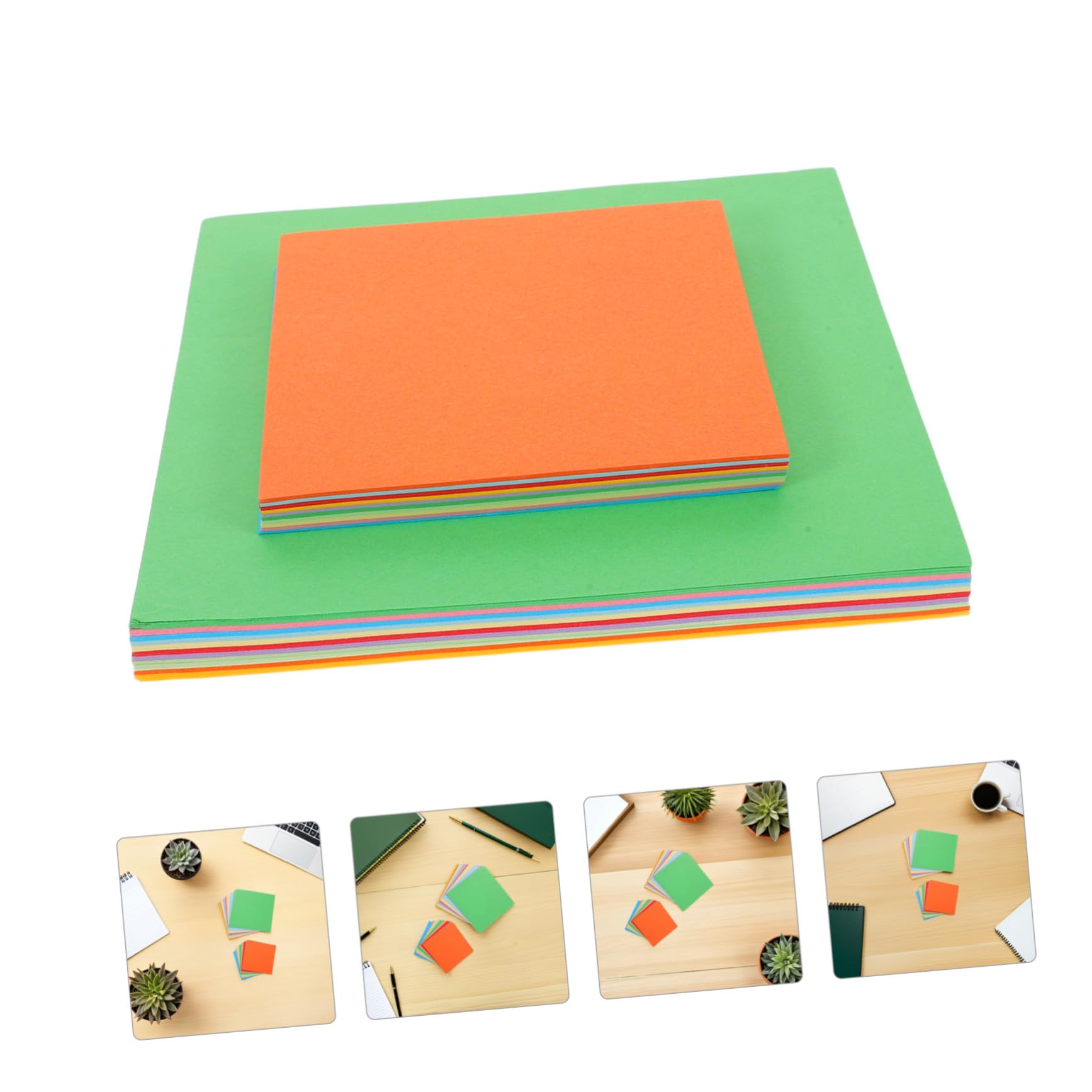 Tofficu Doppelseitiges Origami Papier Buntes Quadratisches Faltpapier für Vielseitig Verwendbar für DIY Bastelprojekte Kindergarten Kreative Handarbeit Einfache Handhabung