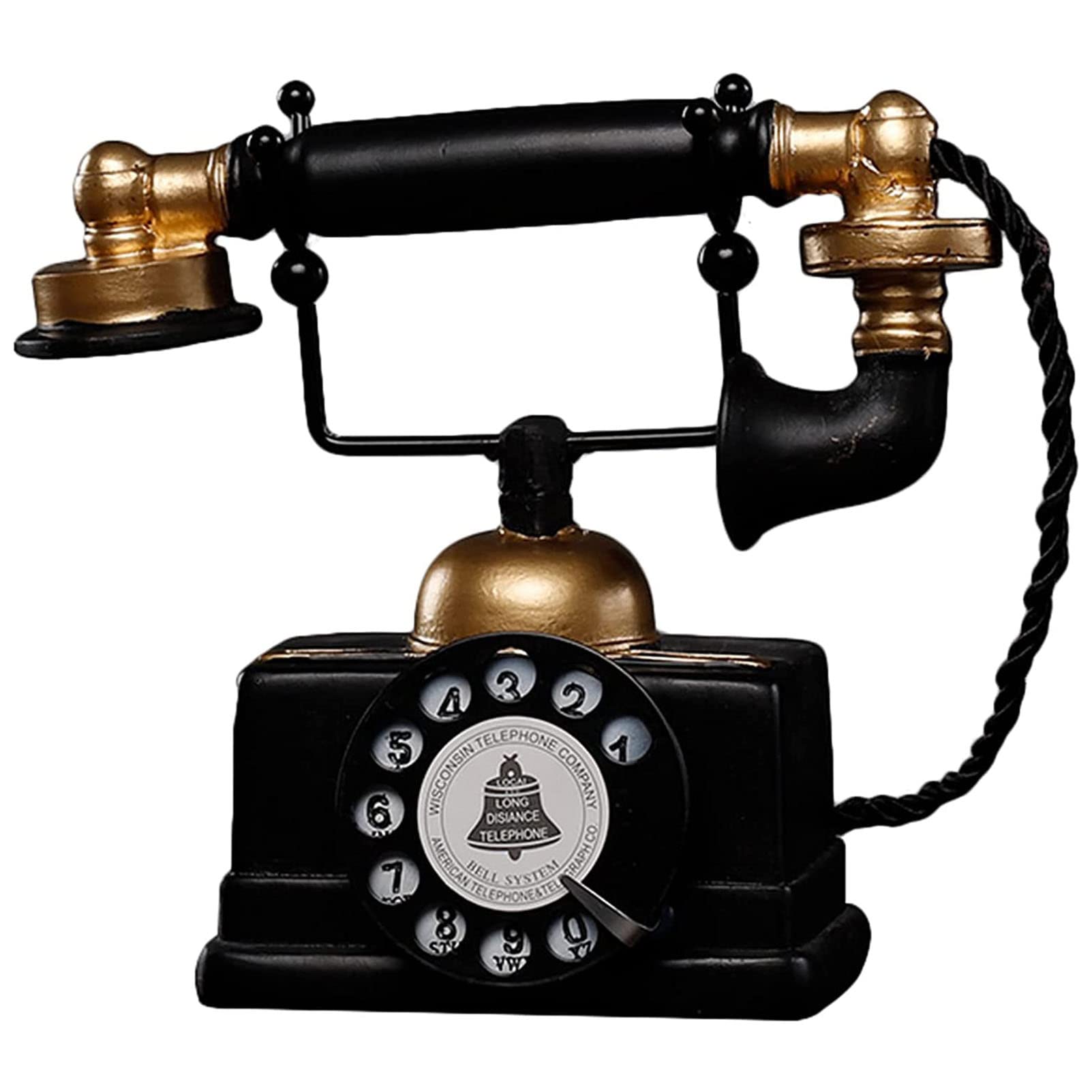 Telefono Antico, Modello di Telefono Decorativo retrò Creativo di Grandi Dimensioni, Accessori per telefoni fissi Vintage, Ornamento per la Decorazione della scrivania dell'hotel per la casa