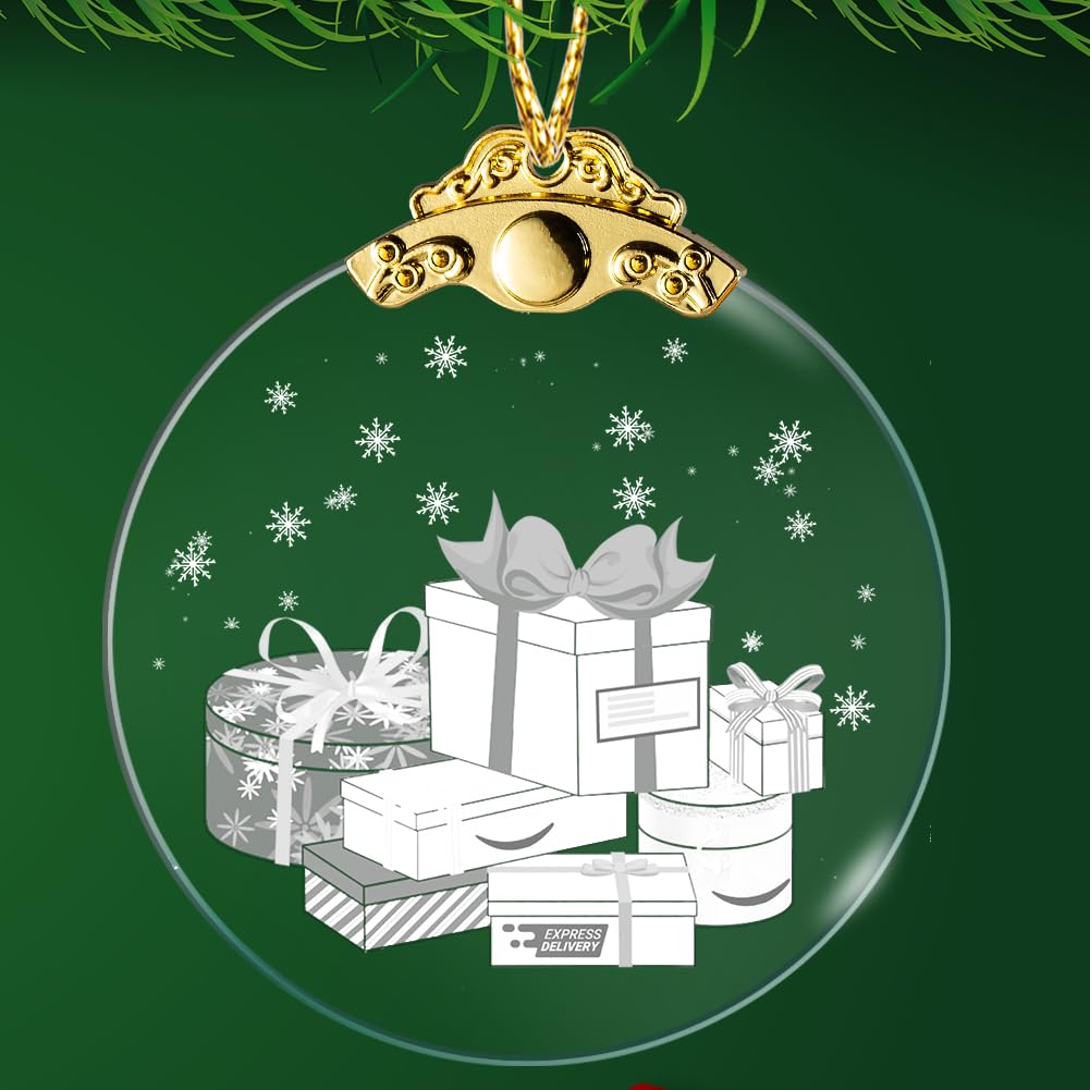 Funny Ornament Mini Packages Christmas Ornament 2023 Mini Express Box Ornament Tree Decorations Christmas Pendant Xmas Party Decorations