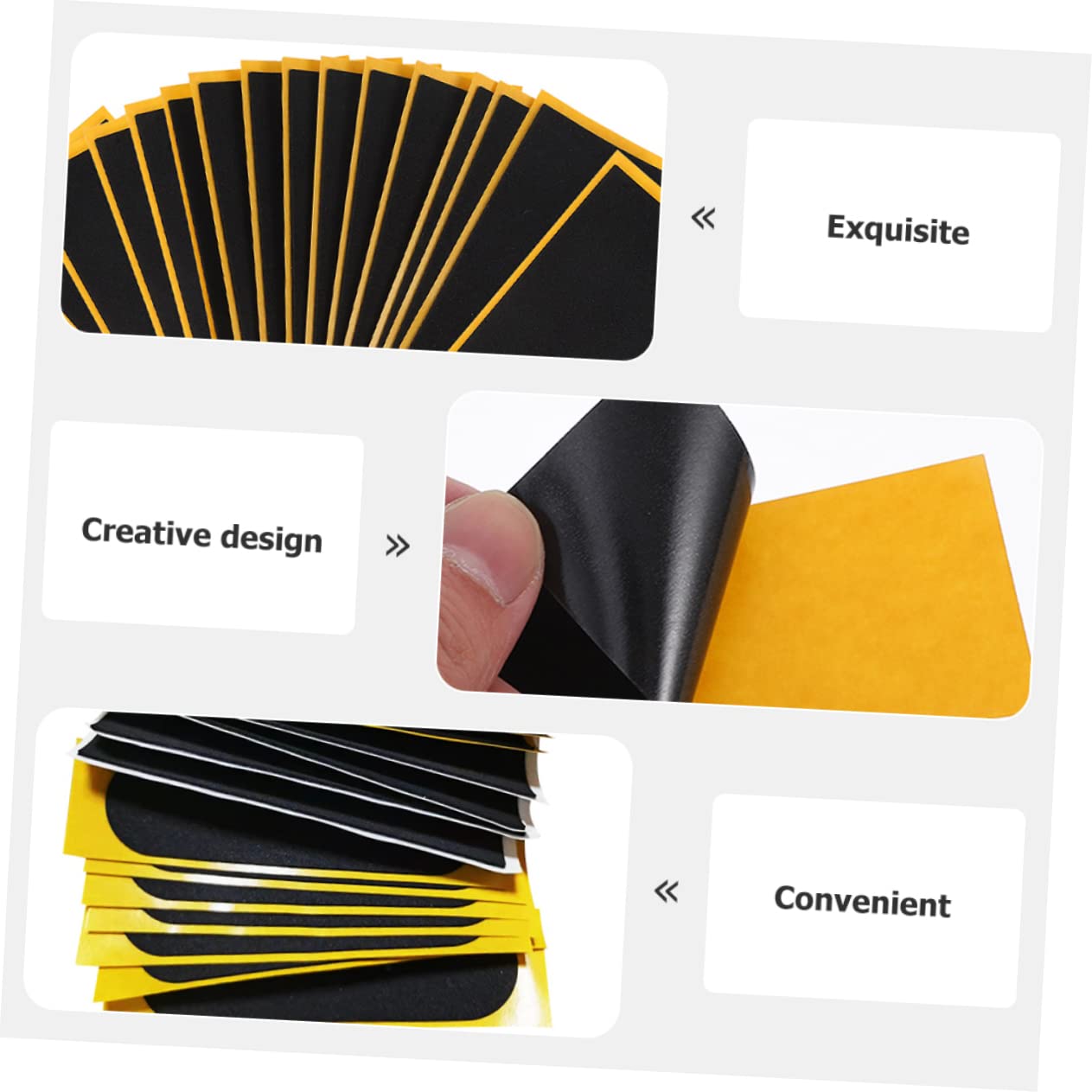 Autocollants Antidérapants Pour Finger Skateboard - Lot De 10 Pièces Flexibles Pour Mini Skate Jouet Enfant - 11