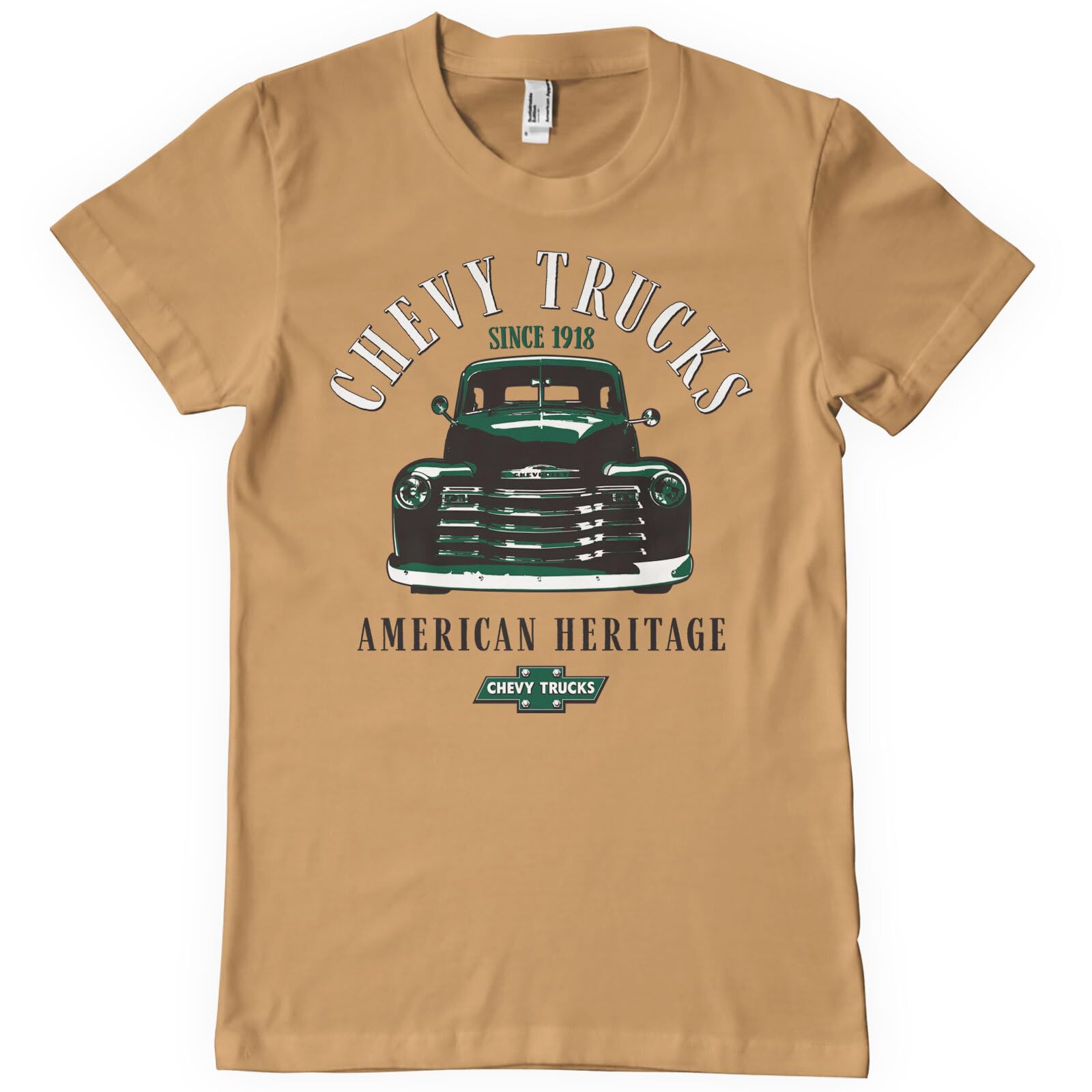 Chevrolet Officially Licensed Chevy Trucks - American Heritage Mens T-Shirt (OldGold), Medium