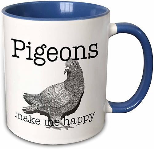 3D Rose 149874_6 - Taza de cerámica, color azul y blanco