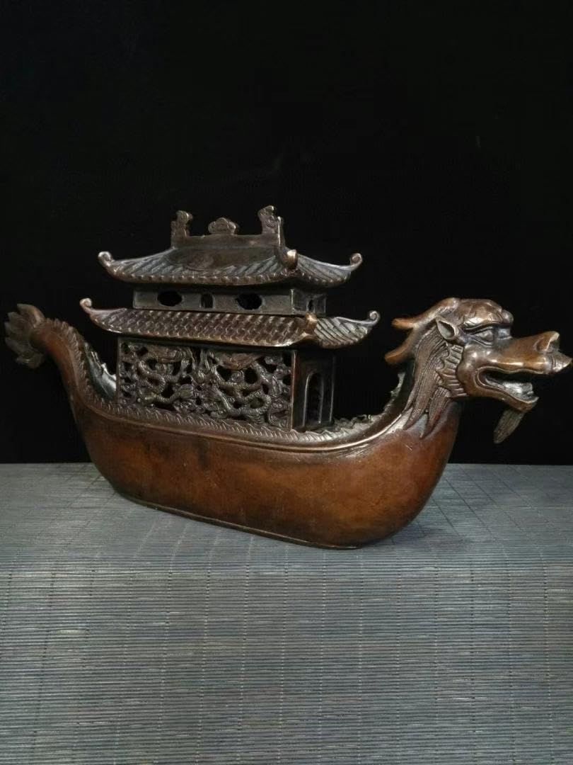 中国古美術品·旧蔵珍品·古青銅器★龍船★大清乾隆紋·瑞獣·文房具·置物·風水開運 Amazon.co.jp: 中国古美術 旧蔵珍 古青銅器龍船大清乾隆紋 瑞獣