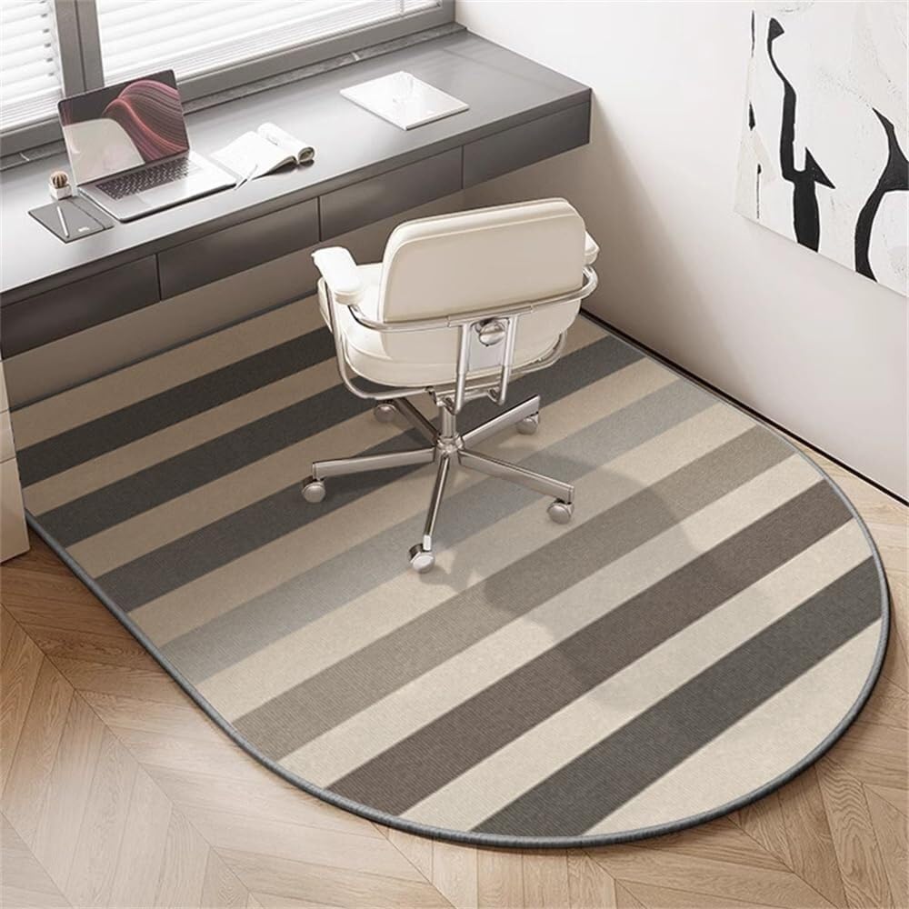 SSDDLZEQ Premium durable range Multifunctional Protective Mat For Modern Computer Gaming Chairs(Horizontal Stripes,100x120cm)