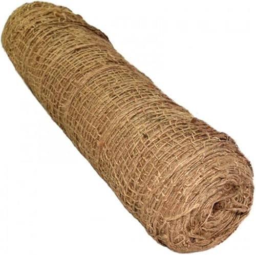 Farm Plastic Supply - Control de erosión de yute - 4' x 225' - Manta de malla para ahorro de suelo, red de yute para control de erosión, manta de