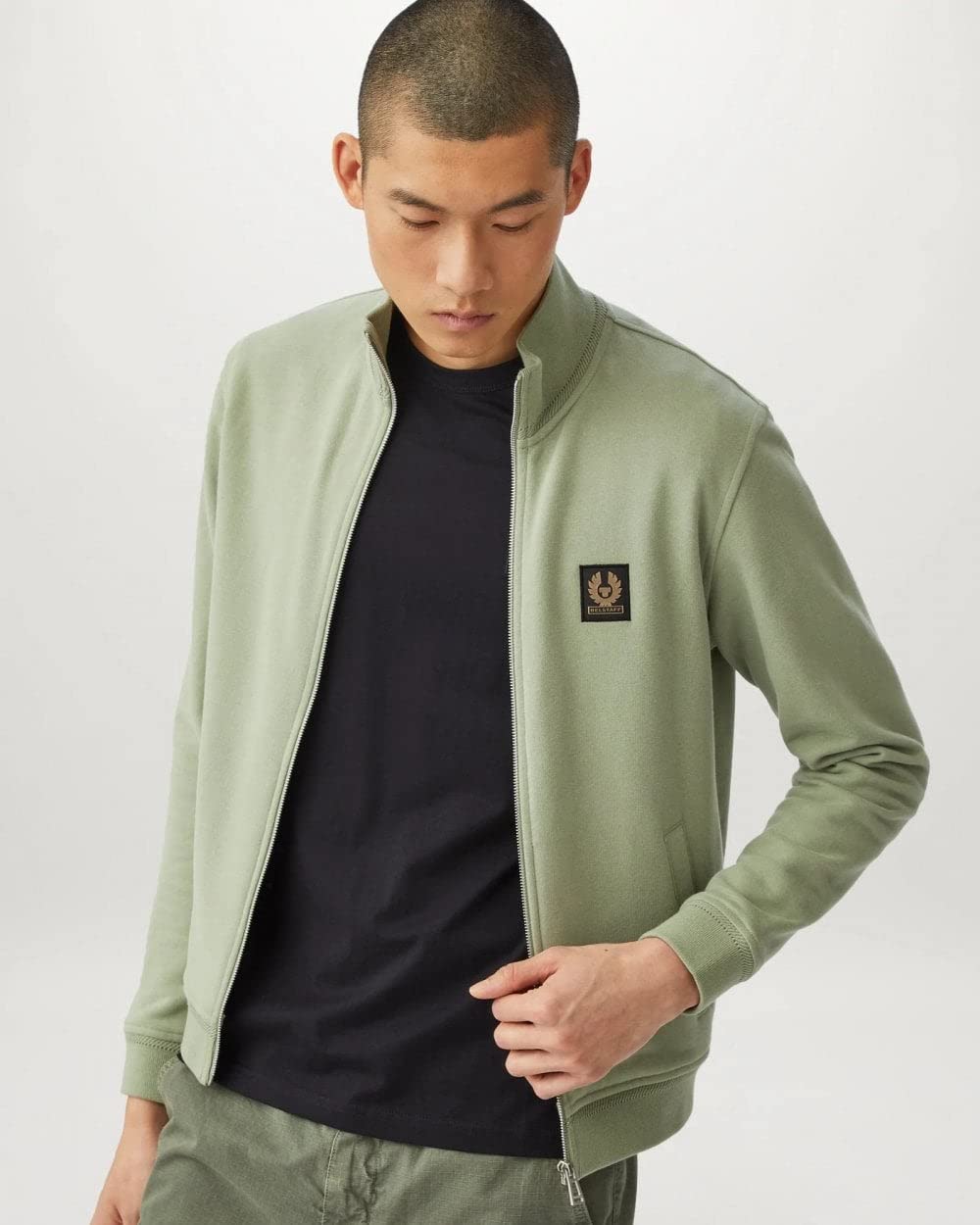 Belstaff Męska koszulka z dżerseju z bawełny Phoenix Patch