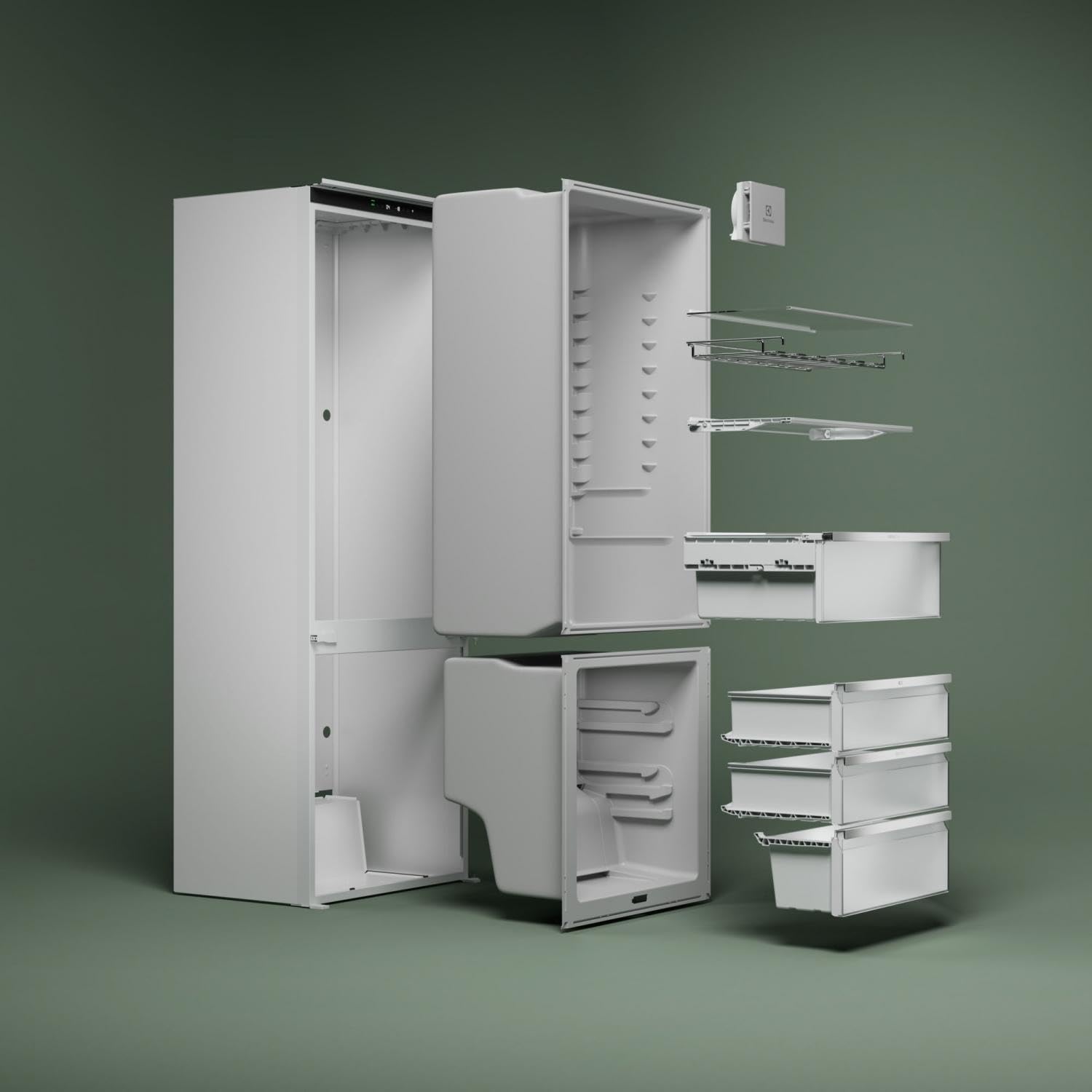 Electrolux KNA6LE18S - Frigorifero Combinato Installazione da Incasso 271 Litri Classe energetica E