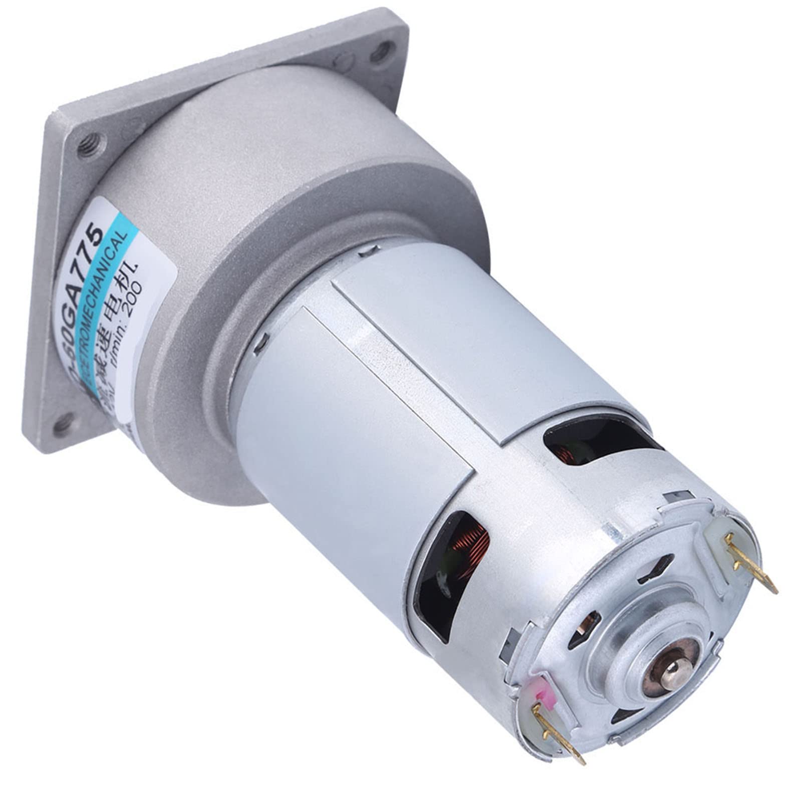Motoriduttore, 60GA775 Motoriduttore DC 12V 35W DC con Micro Ventola Regolabile a Coppia Elevata (200 giri/min)