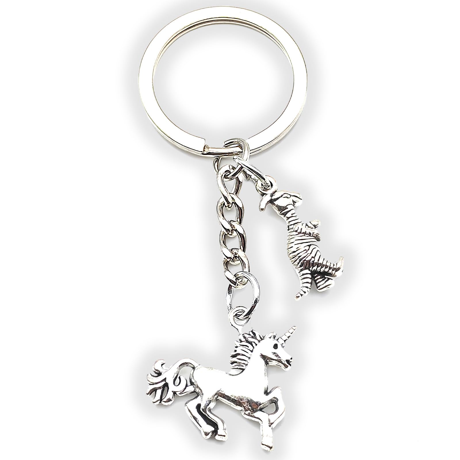 Zynara Einhorn Schlüsselanhänger, Glücksbringer Geschenk für Mädchen,Lehrer, Perfekt für Einschulung, Weihnachten,Einschulung und als Glücksbringer für Auto, Alltag