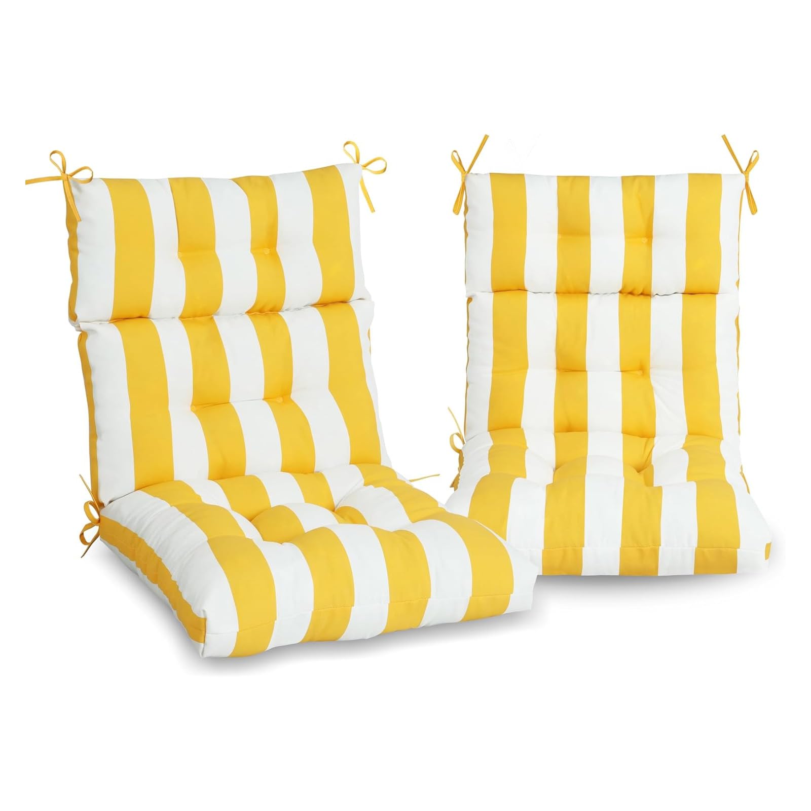 Wioazo High Back Chair Cushions Set of 2, Adirondack Chair Cushion with Waterproof, Rocking Chair Cushion for Outdoor Patio, Garden Porch 45”x 22”x 4
