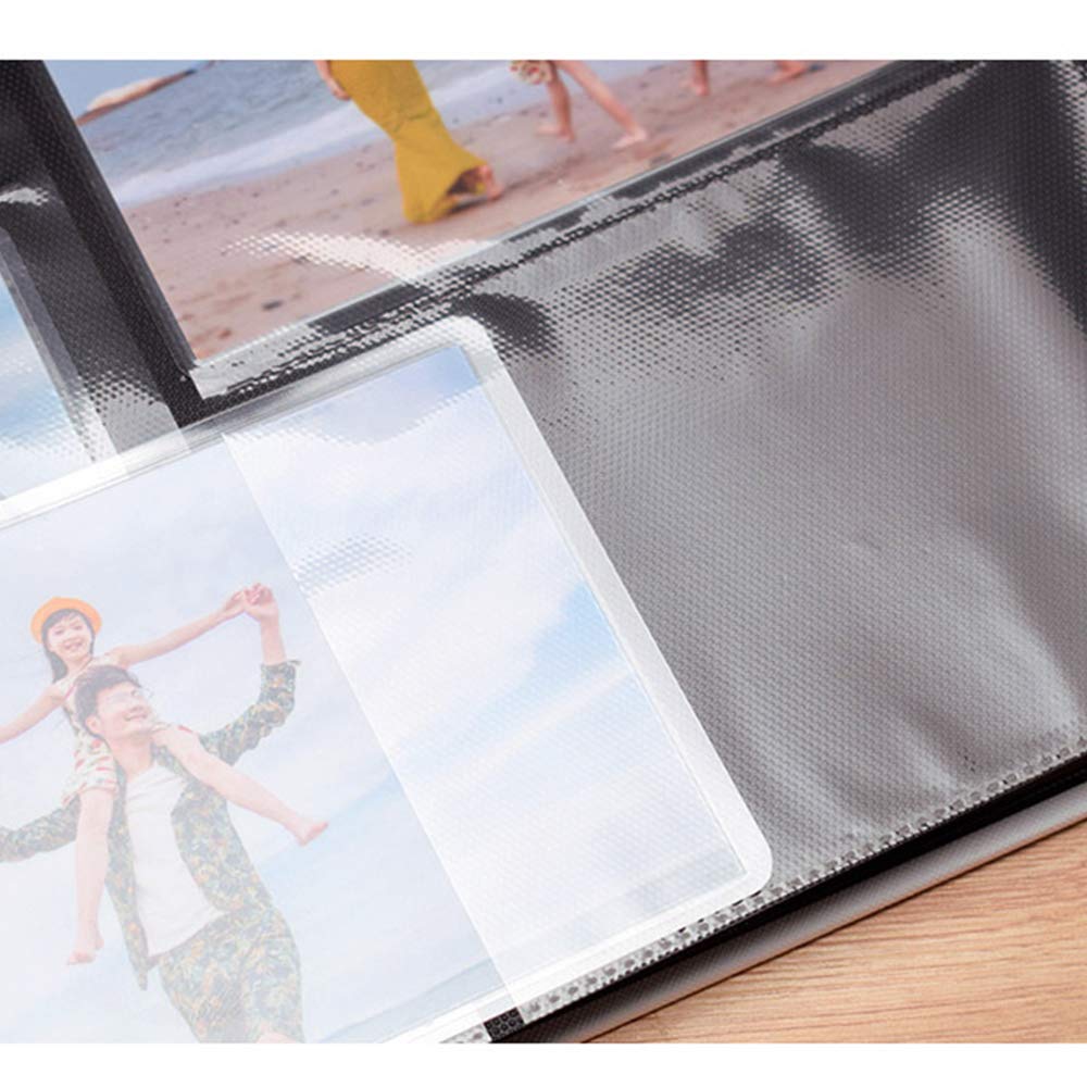 Álbum de fotos de 4 x 6, cubierta de cuero de gran capacidad, foto familiar de boda, 1000 fotos, aspecto colorido y encantador