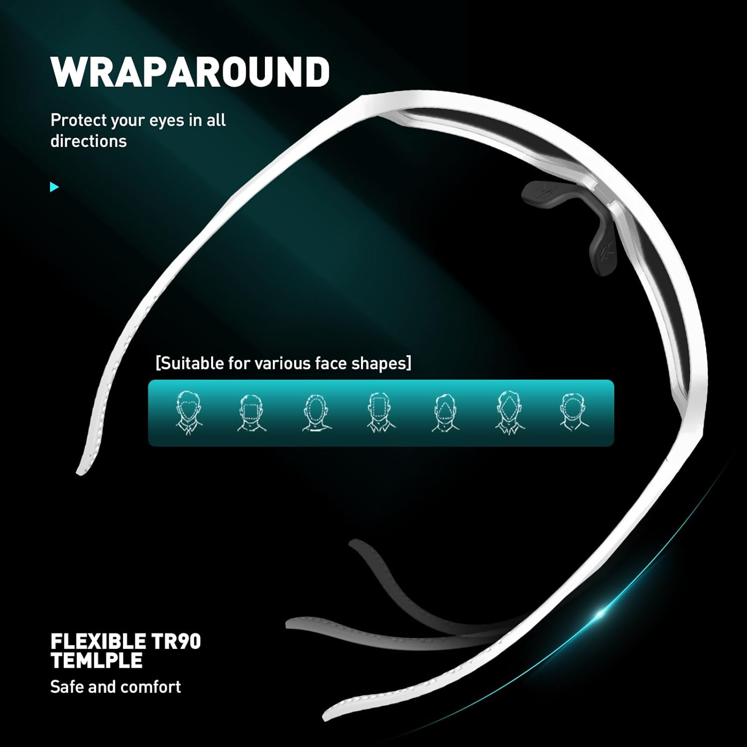 SCVCN Photochromic Cycling Glasses Sport Sunglasses Clear MTB Men Women BMX Running Driving S335 - Image 7