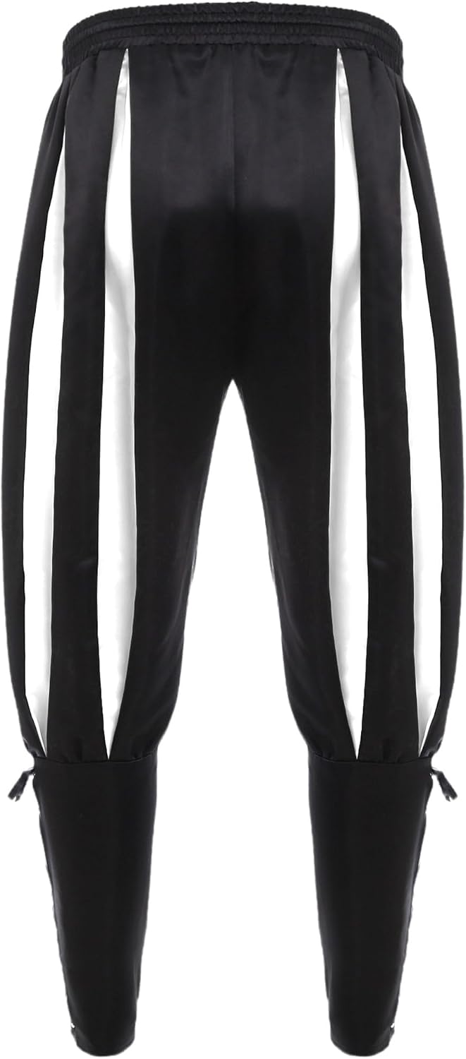 YiZYiF Men's Pirate Harem Pants Color Block Panels with Ankle Banded for Performance & Parties