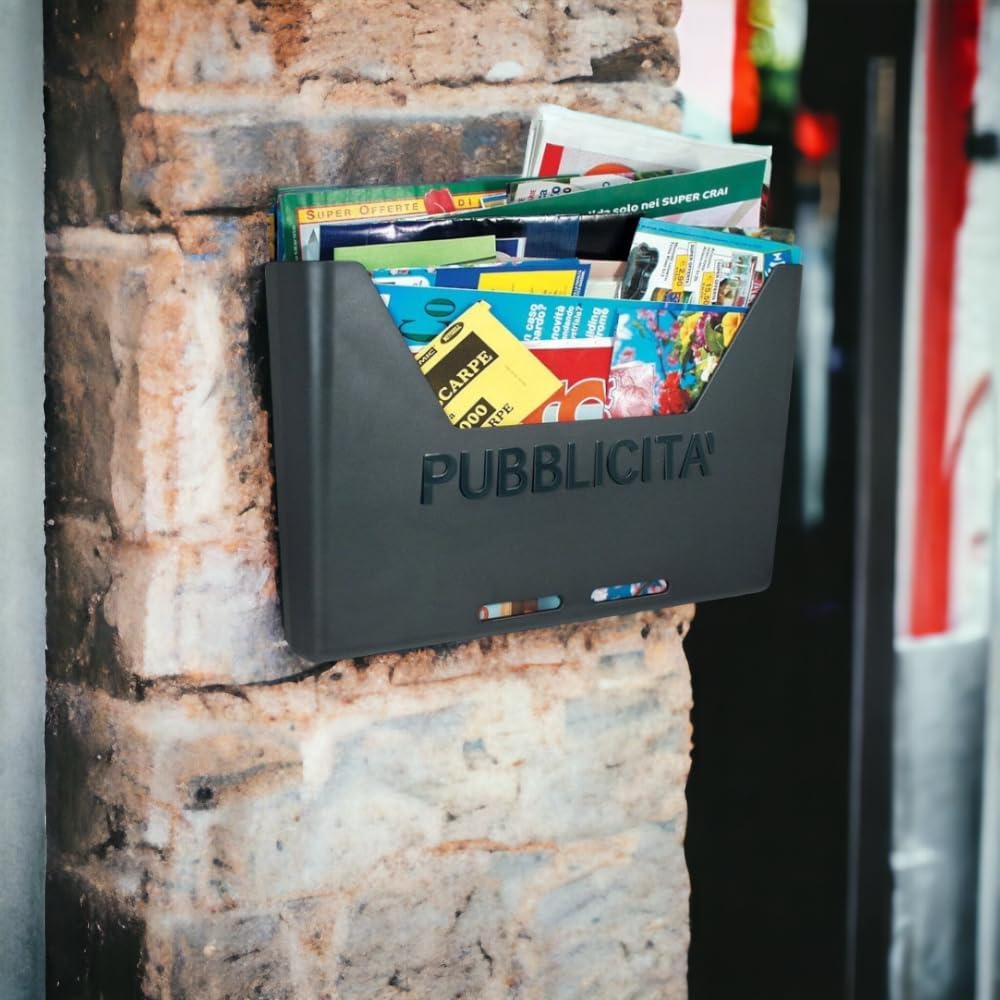 Alubox 47231 Carosello Cassetta Raccogli Pubblicità in policarbonato, Colore Ghisa