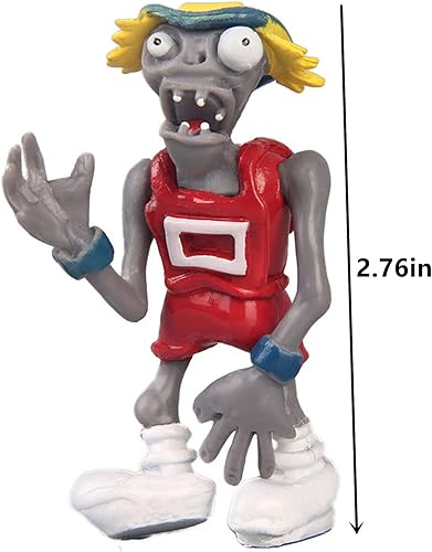 Miniatura 3 de JHESAO Juego de 17 juguetes de plantas PVZ, figuras de la serie Zombies PVZ, juguetes de PVC de felpa, gran regalo para niños y fanáticos,