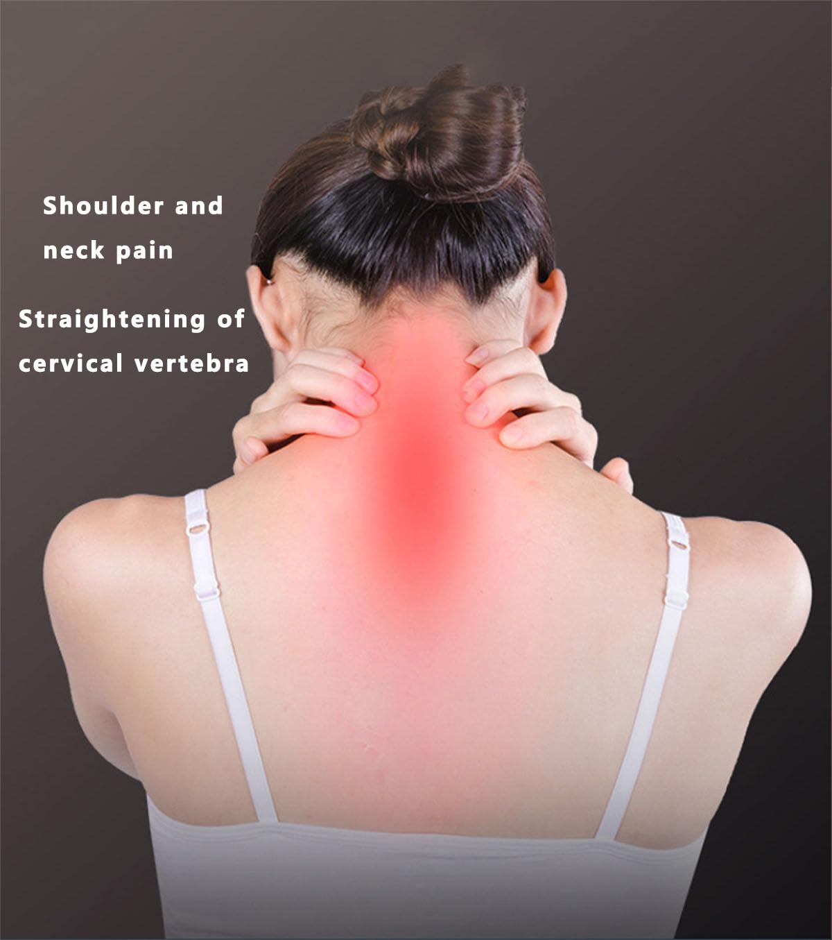 LANYANZI Korean Wooden Pillow - Orthopedic Neck Support Pillow for Neck and Back Pain Relief, Hand-Polished Solid Wood, Ergonomic Design, Includes Linen/Flannel Pillowcase