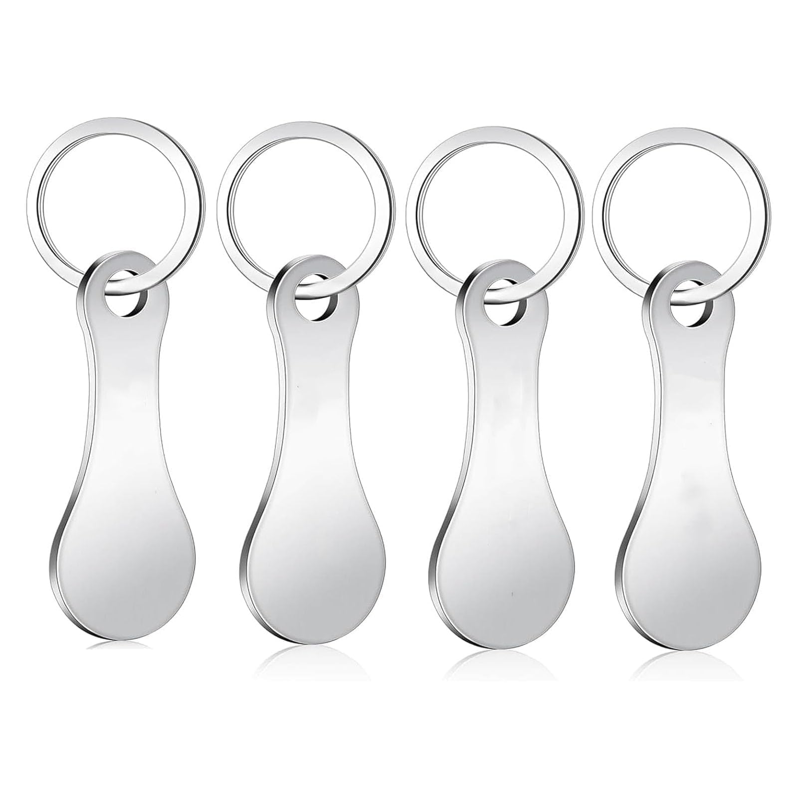 4Pcs Trolley Token, Shopping Trolley Removers, Removable Key for Releasing Supermarket Trolleys Shopping Token