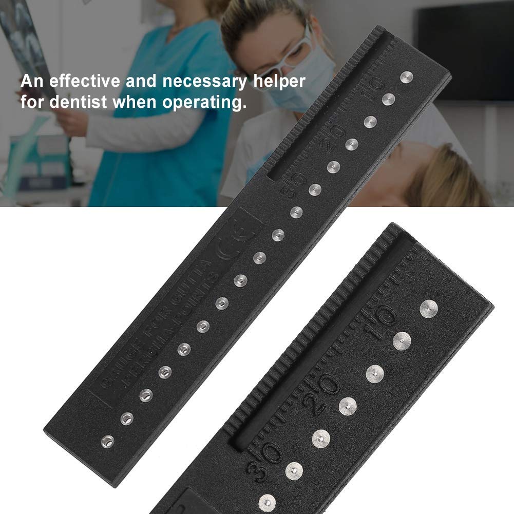 Échelle de mesure endodontique Gutta Percha Points Span Mesure Échelle Règle de mesure Outils dentaires Appareils de mesure endodontiques légers et durables