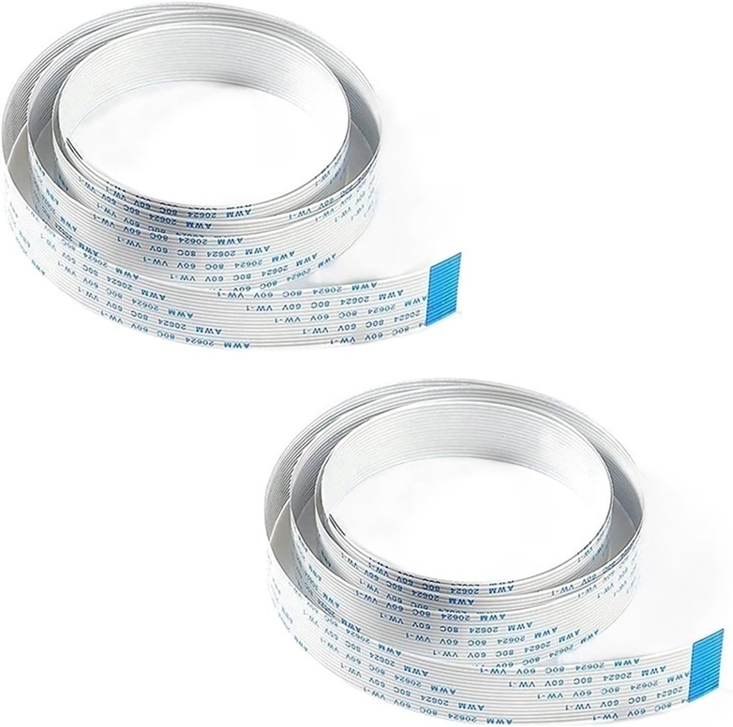 2Pcs Pi Camera Cable, Octoprint Octopi Webcam, Monitor 3D Printer, 3.28FT/100cm Flex Ribbon Cable Wire For Raspberry P