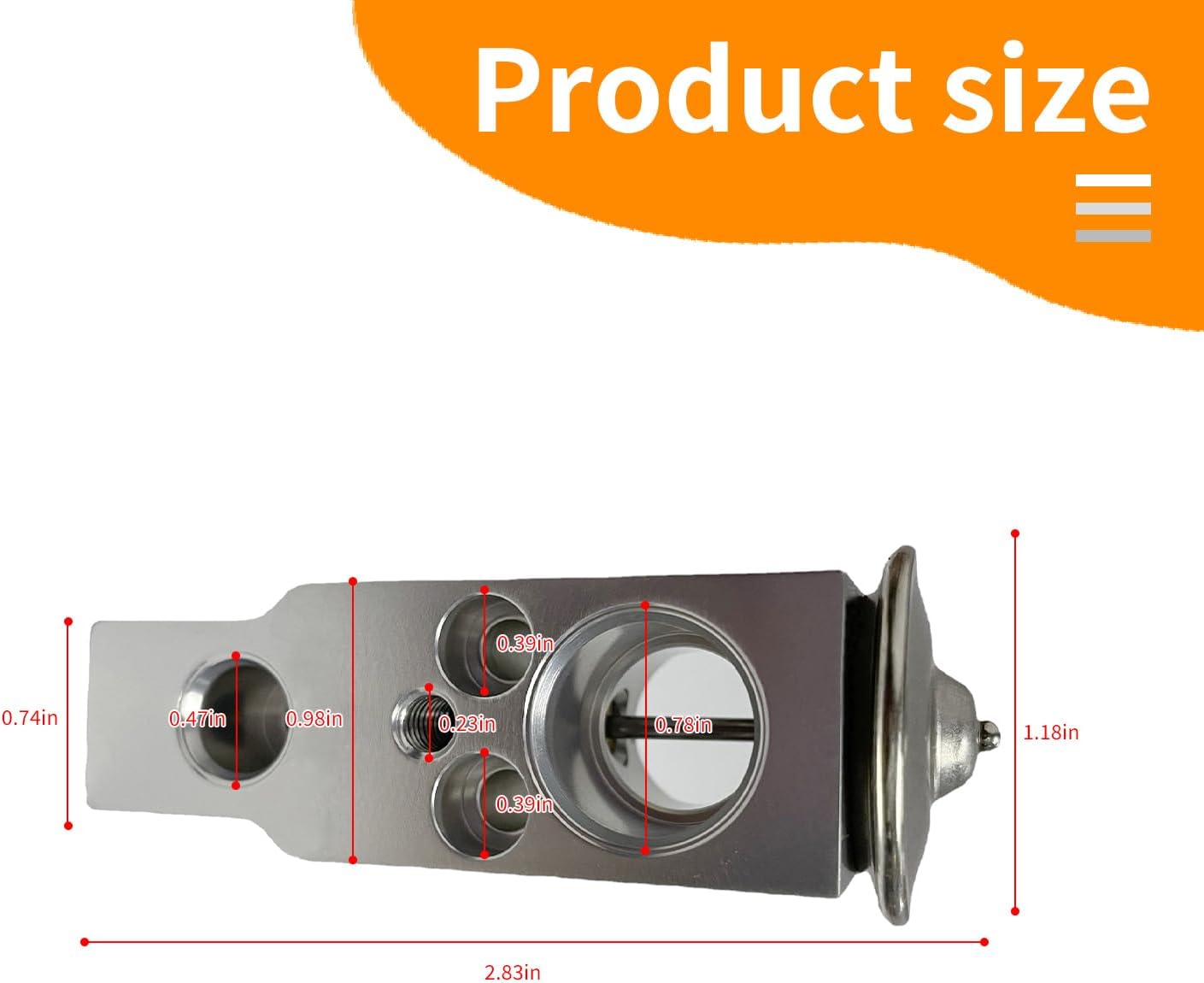 1 Pcs Automobile A/C Expansion Valve,Metallic Anti-Wear Engine Air Conditioning Valve,Auto A/C Replacement Parts Compatible With Lexus、Subaru Jaguar Land Rover、Honda、Toyota、Suzuki