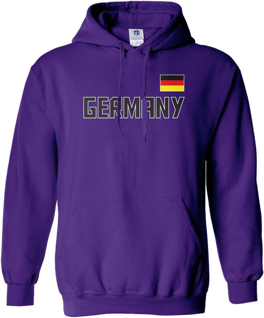 Threadrock Women's Germany National Pride Hoodie Sweatshirt