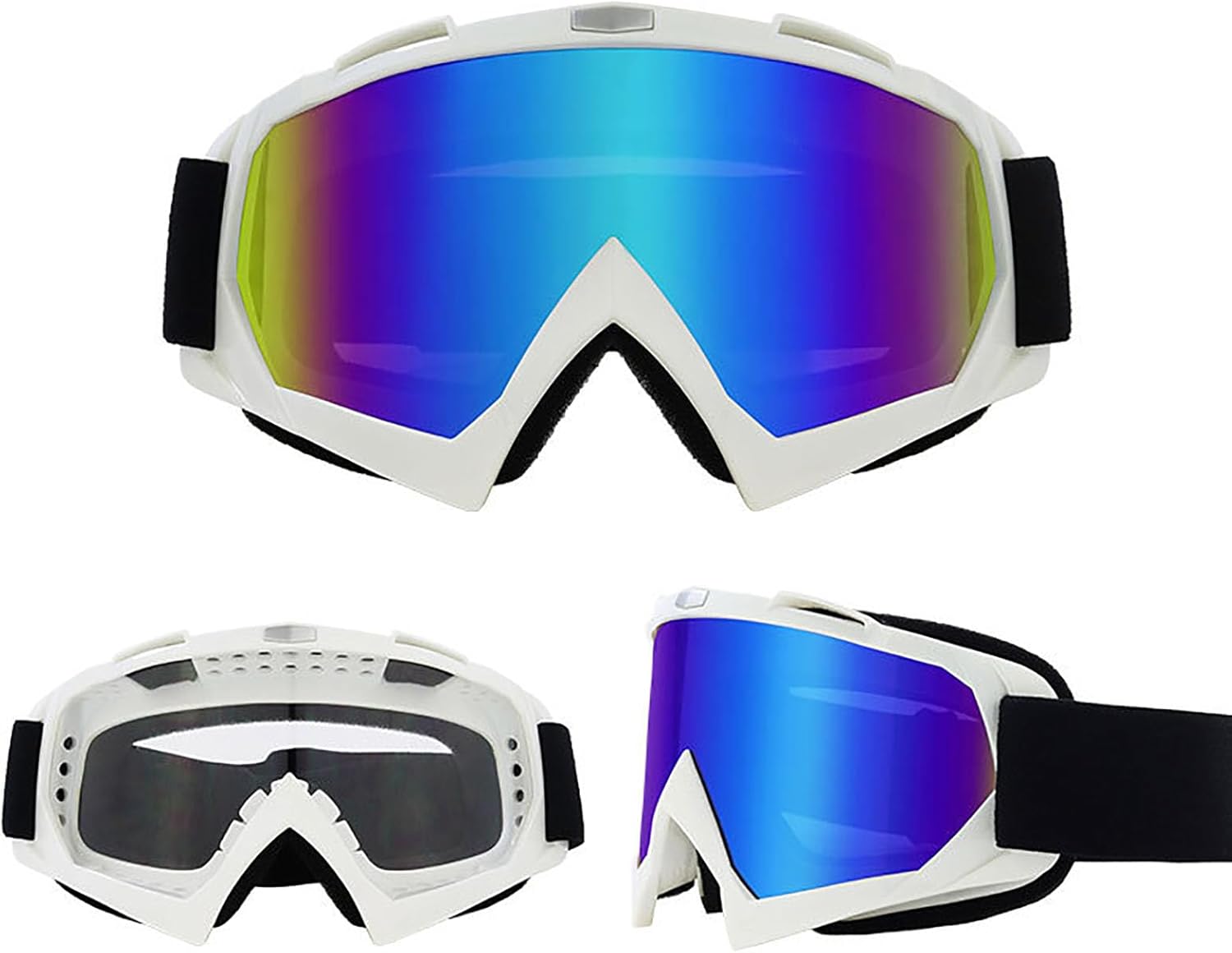 Dirt Bike Motorcycle Goggles with Balaclava Face Cover, Motocross Riding Offroad Glasses for Men Women with Face Mask - Image 6