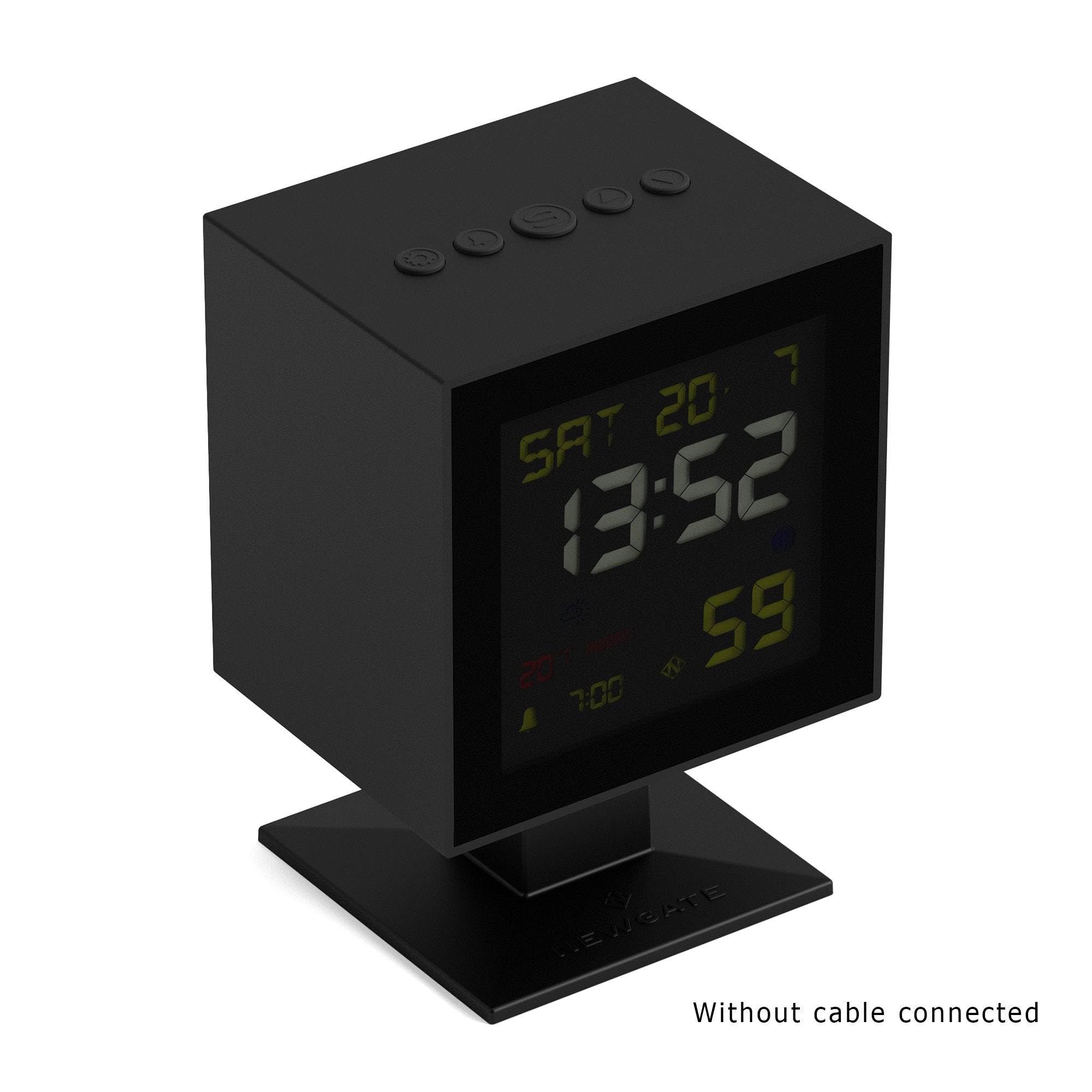 NEWGATE MONOLITH LCDアラーム時計 Amazon.com: NEWGATE® Monolith Alarm Clock | Retro Square Digital