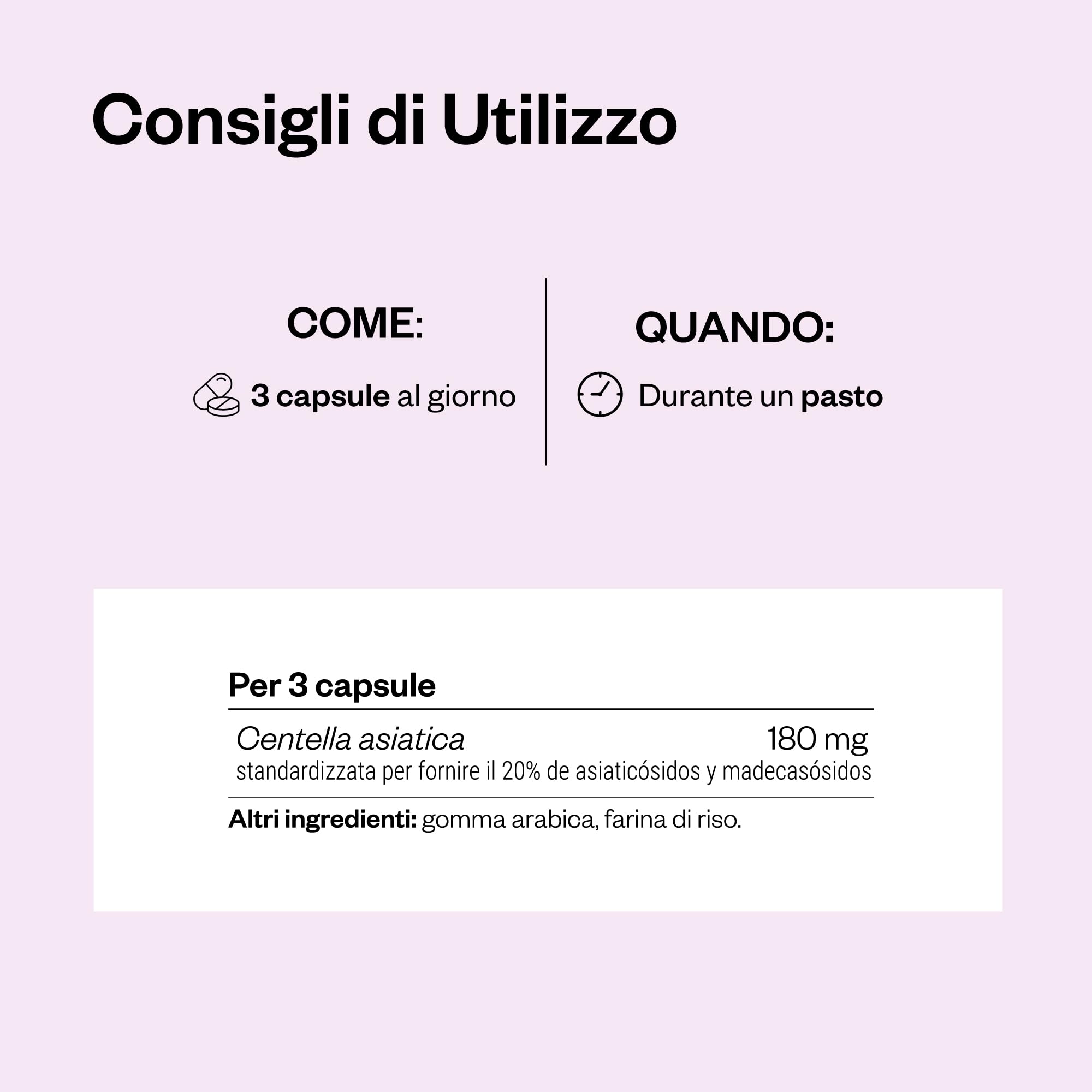 Centella Asiatica - Erba della tigre - Supporta il benessere mentale e riduce lo stress - Contribuisce al corretto funzionamento del sistema immunitario - Vegano - Senza glutine - Supersmart