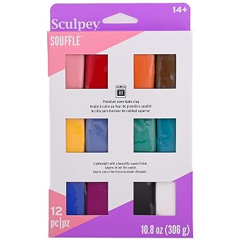 Polyform Clay Sculpey Souffle Multipack .9 oz 12 kg
