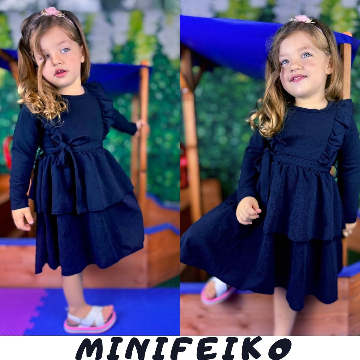 Toddler Girl Long Sleeve Dress - Image 2