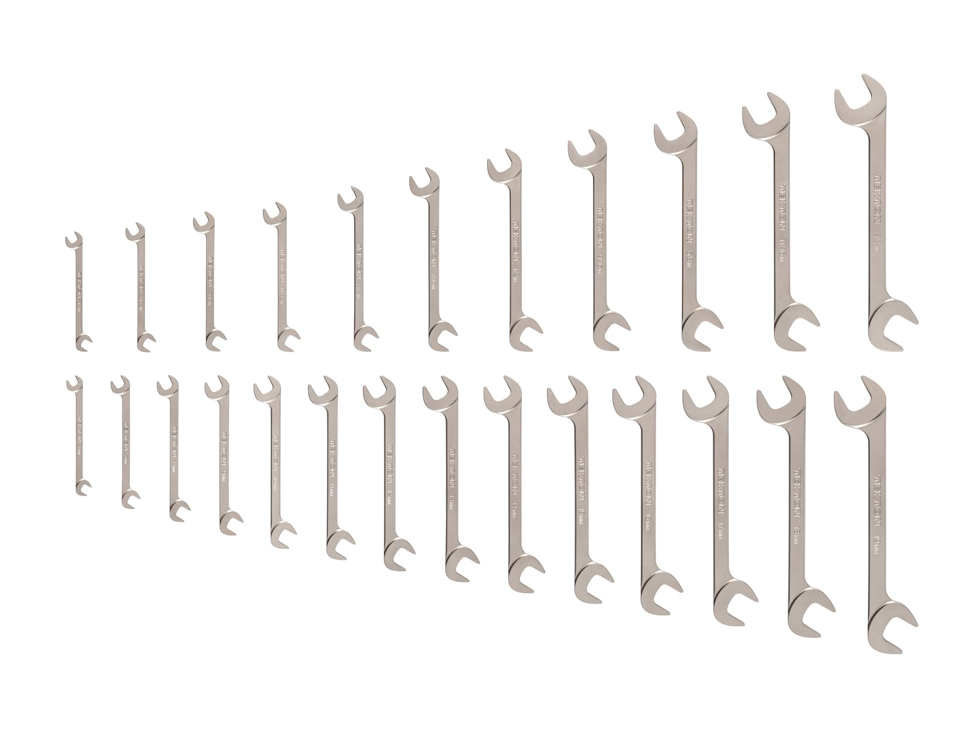TEKTON Zestaw kluczy płaskich, 25-częściowy (1/4-3/10.2 cm, 6-19 mm) | WAE93001