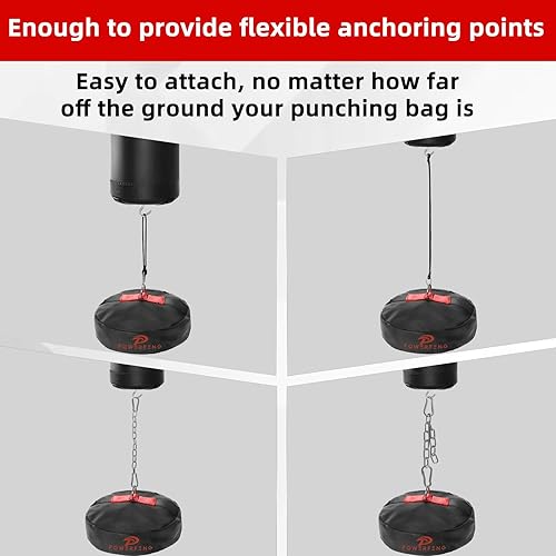 Miniatura 2 de Anclaje para bolsa pesada de doble extremo anclaje de suelo resistente para bolsas de boxeo, soporte de saco de boxeo, accesorios de boxeo para