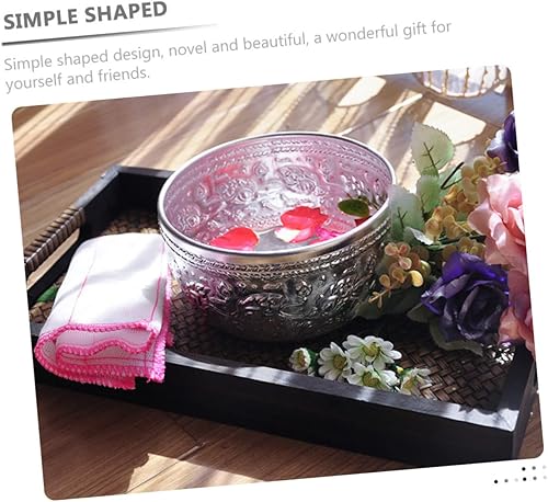 Miniatura 2 de YARNOW Cuenco tailandés para decorar ensalada, decoración retro, cuenco de sopa decorativo, cuenco de sopa, plato de tazón de fuente de ritual