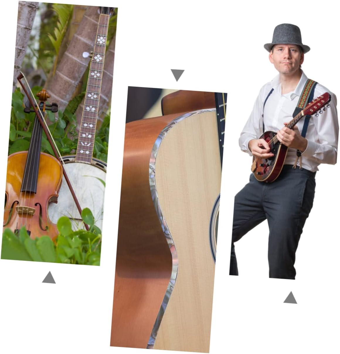 SUPVOX 2pcs guitar trim Electric Guitar Bindings Trim