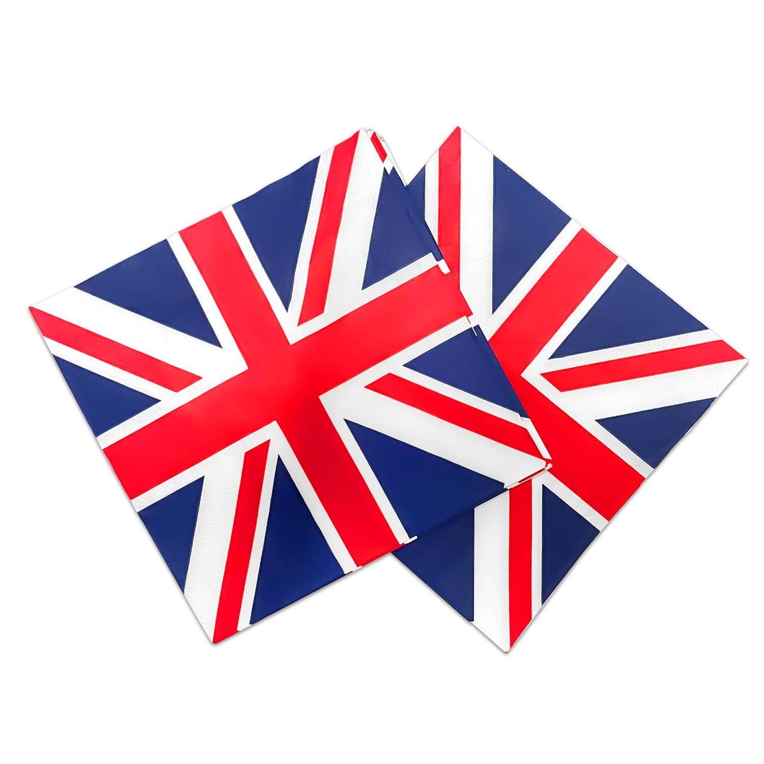 Tovaglioli Di Carta Quadrati Con Bandiera UK - Confezione Da 20, 3 Veli, 33 Cm - Caspari