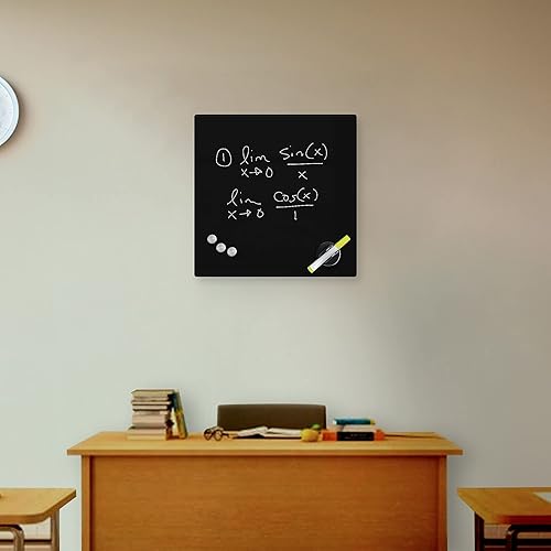 Miniatura 2 de Fab Glass and Mirror - Pizarrón magnético de vidrio con borrador, Negro