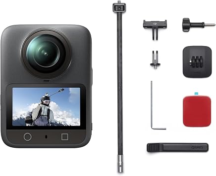 DJI Osmo 360 Third-Person Helmet Combo, 360 Camera with 1-Inch 360 Imaging, Native 8K 360 Video, 4K/120fps & 170 Boost Video, Third-Person POV Helmet Mount Kit, Action Camera for Extreme Sports