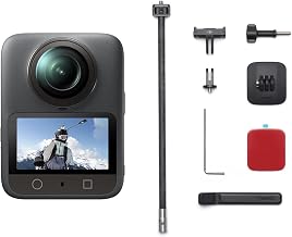 DJI Osmo 360 Third-Person Helmet Combo, 360 Action Camera | 1-Inch 360° Imaging, Native 8K 360° Video, 4K/120fps & 170° Boost Video, Third-Person POV Helmet Mount Kit
