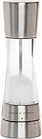 Cole & Mason Derwent Stainless Steel Salt Grinder - Adjustable Precision Mill for Gourmet Sea Salt, Fresh Flavor