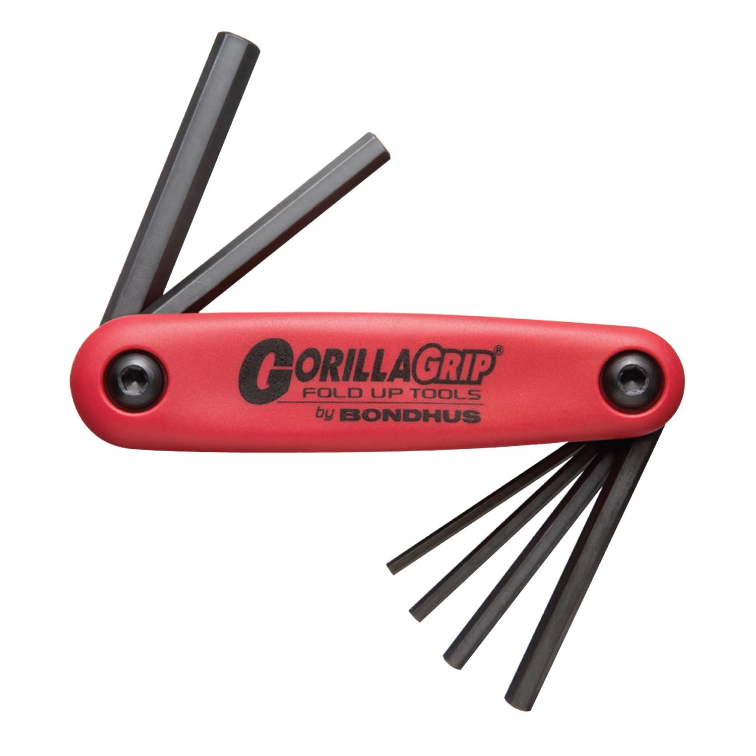 Bondhus Red Gorillagrip Hex Fold Up Keys 3-10Mm Hex Hf6m, 12595