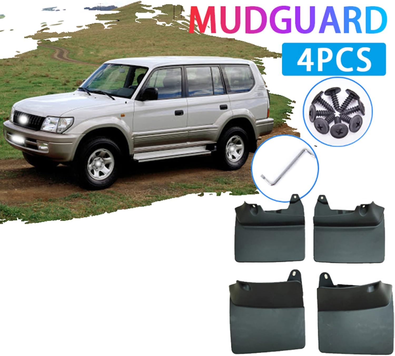 注目ショップ 車のマッドフラップマッドガードスプラッシュガードフェンダーマッドフラップ トヨタランドクルーザープラドlc90 Fzj90 90 1997 02 Rachelbaptista Com Br