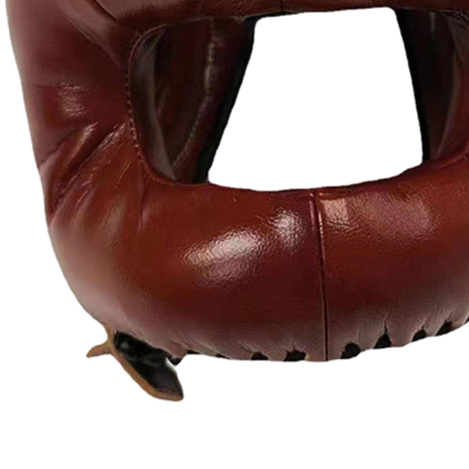 F Fityle Casco de Boxeo Profesional, Casco de Entrenamiento de Artes Marciales Mixtas, Casco de Kickboxing, Muay Thai, Grappling, Karate, Taekwondo, Casco de a, Marrón, L