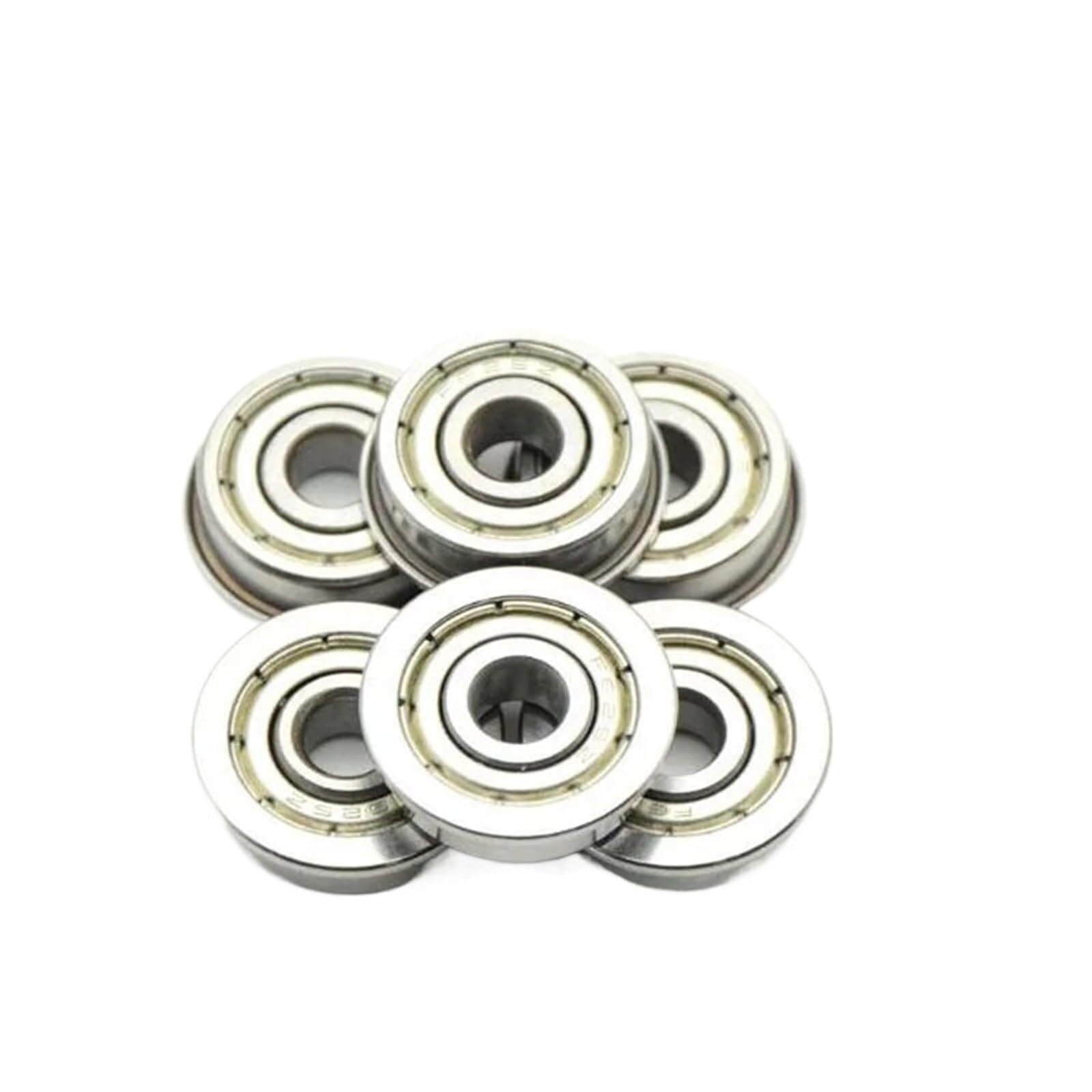 Bearing, F604ZZ Flange Bearing 10/20/50PCS 4x12x4mm ABEC-3 Flanged F604 Z Zz Ball Bearings(20PCS) Wear Resistance(12PCS)