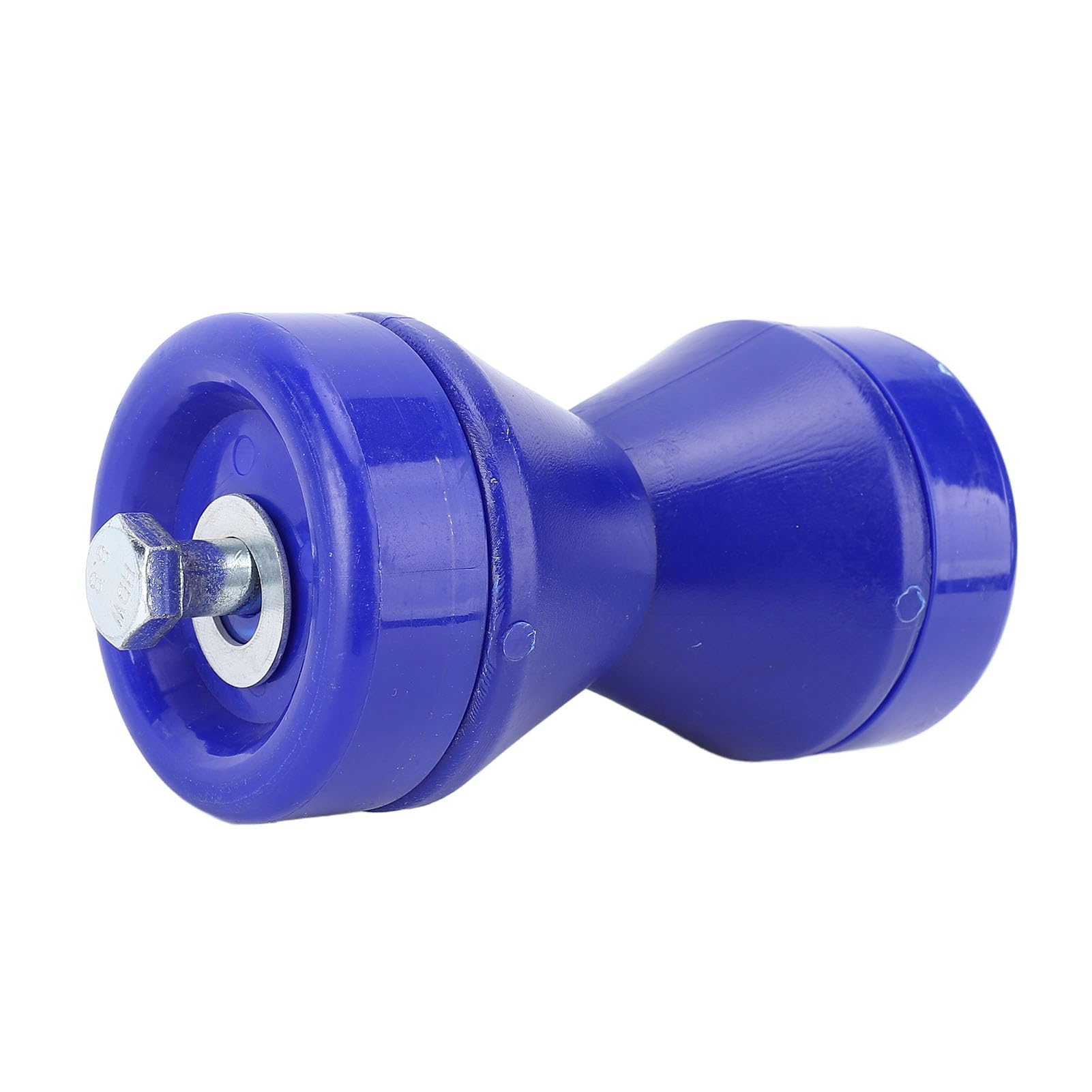 CHEOTIME 90mm Boat Trailer Bow Roller, Boat Trailer Roller Shock Absorbing Wearproof Impact PVC Bow Stop Bell Roller Assembley fits Boat Trailer Bracket Blue