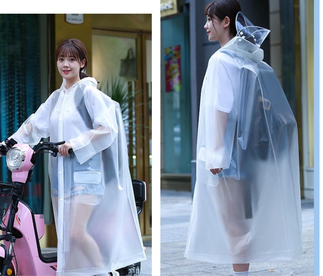 IRYZE Poncho de Pluie Adulte Manteau Imperméable En Textile, Long Et Épais, Pour Véhicule Électrique, Résistant À La Pluie, Marche En Plein Air, Une Pièce Imperméable Cape de Pluie