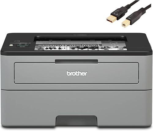 Brother Impresora láser monocromática compacta serie HL-L23, 26 ppm, 250 hojas, impresión móvil inalámbrica I, impresión dúplex, impresión