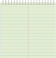 Vista 6 de STAPLES Almohadillas Steno, 6 x 9 pulgadas, con rayas Gregg, papel verde, paquete de 12