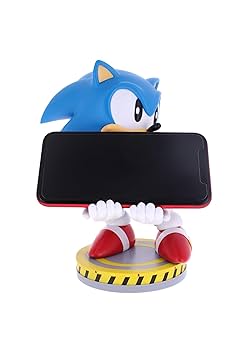 モダン ソニック・ザ・ヘッジホッグ コントローラー&電話ホルダー フィギュア Sonic - モダン・”ソニック” ケーブルガイズ コントローラ